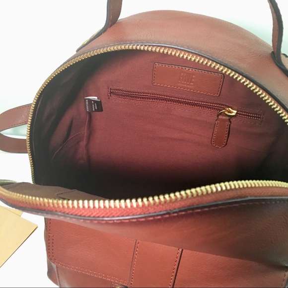 Frye Olivia Mini Backpack Cognac - Picture 6 of 8